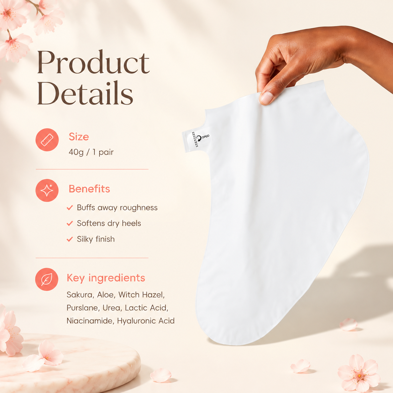 Japan Sakura Foot Peel Mask
