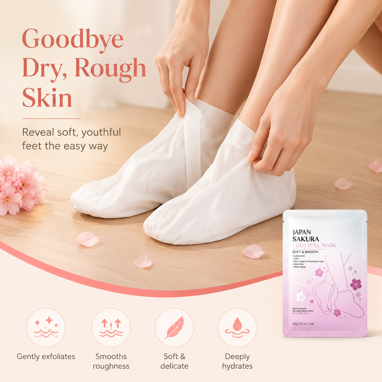 Japan Sakura Foot Peel Mask